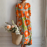 Dorothy | Floral Boho Midi Dress
