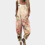 Selma™ | Overalls with Watercolor Roses