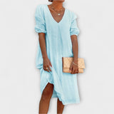 Fanny - Elegant Summer Dress with Crochet Details