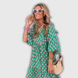 Fleur | Relaxed Maxi Dress with Kimono Sleeves
