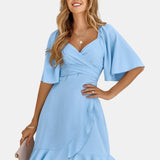 Clara - Light Blue Midi Dress