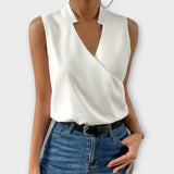Sabrine - Soft Summer Top with V-Neck