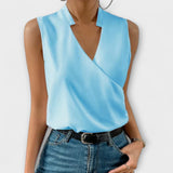 Sabrine - Soft Summer Top with V-Neck