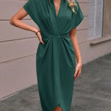 Caia - Midi Wrap Dress