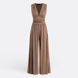 Leonor - Chic Sleeveless Jumpsuit with Wide Leg