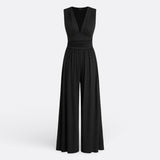 Leonor - Chic Sleeveless Jumpsuit with Wide Leg