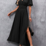 Eterna - Elegant Black Maxi Dress