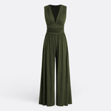 Leonor - Chic Sleeveless Jumpsuit with Wide Leg