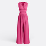Leonor - Chic Sleeveless Jumpsuit with Wide Leg