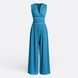 Leonor - Chic Sleeveless Jumpsuit with Wide Leg