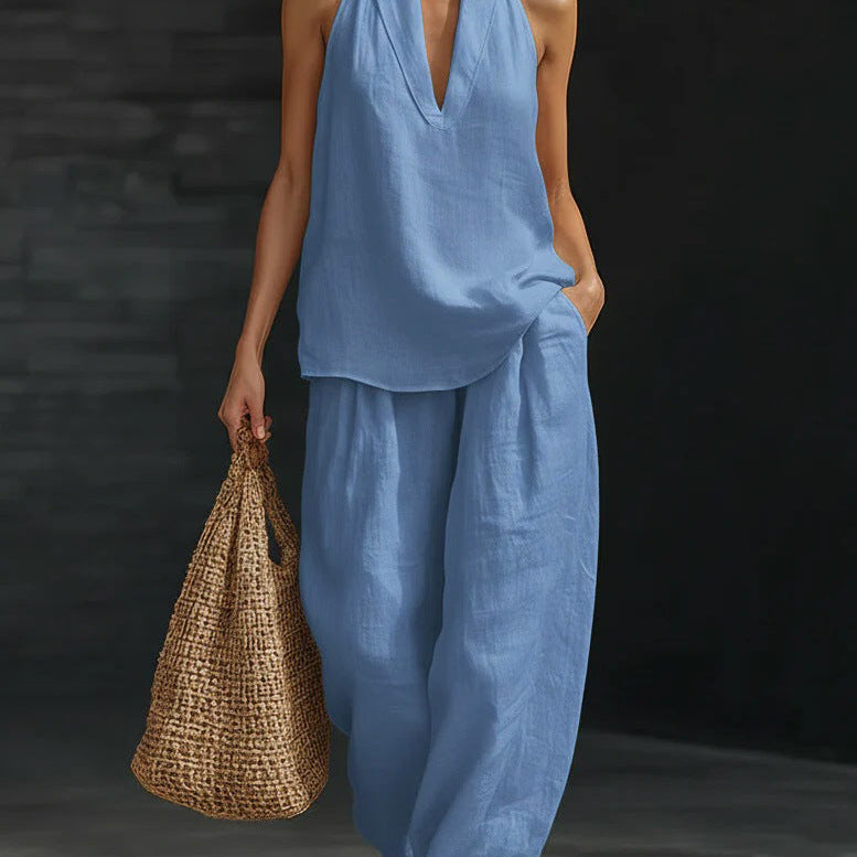 Zoe | Sleeveless Top and Wide Pants