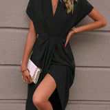 Caia - Midi Wrap Dress