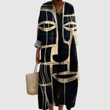 Luana - Dress with Prismatic Print