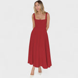 Maribel - Square Neck Midi Dress
