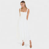 Maribel - Square Neck Midi Dress