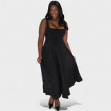 Maribel - Square Neck Midi Dress
