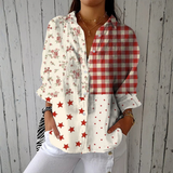 Ana - Blouse with Country House Pattern