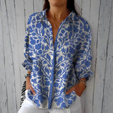 Elise - Blouse with Birds in the Garden