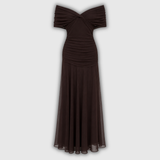 Florendra | Long Floral V-Neck Dress