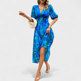 Clara - Elegant Floral Midi Dress