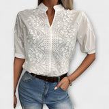 Élise - Blouse with Embroidery