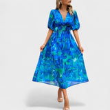 Clara - Elegant Floral Midi Dress