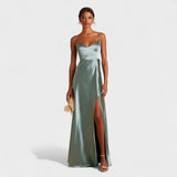 Lúcia - Long Satin Dress