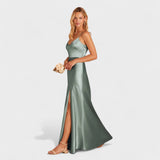Lúcia - Long Satin Dress