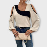 Scarlet - Blouse with Square Neckline