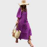 Fleur | Relaxed Maxi Dress with Kimono Sleeves