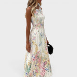 Paige – Sleeveless Floral Midi Dress