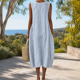 Comfortable sleeveless spring dress