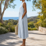 Comfortable sleeveless spring dress