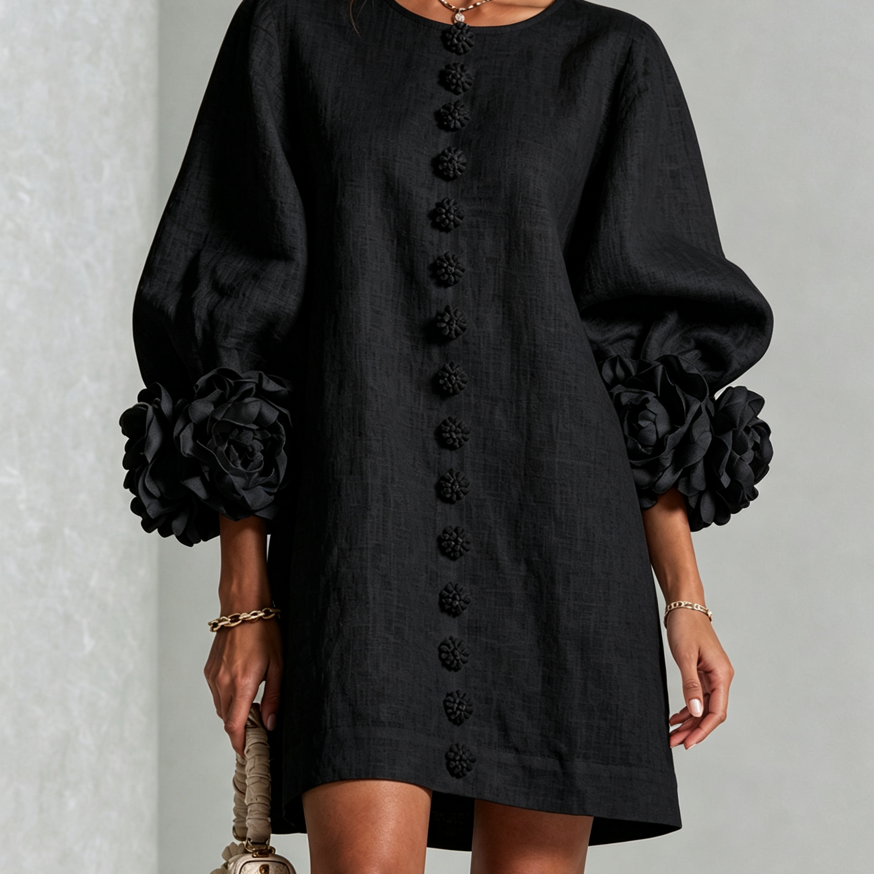 Florence | Floral Button-Down Mini Dress