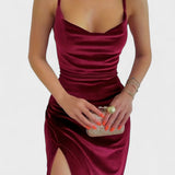 Gabriela - Velvet Dress with Slit
