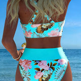 Alice | Floral Bikini in Contrast