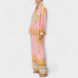 Sage - Mermaid Relaxed Shirt and Elastic Waist Pants Set