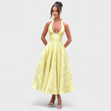 Halina - Midi Dress with Corset