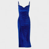 Gabriela - Velvet Dress with Slit