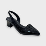 Dorothea | Patent Pointed-Toe Orthopaedic Slingback Heels