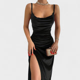 Gabriela - Velvet Dress with Slit