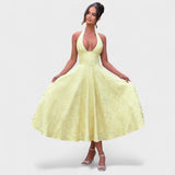 Halina - Midi Dress with Corset