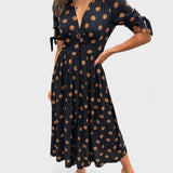 Mónica - Elegant Polka Dot Dress