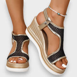 Léa | Elegant Orthopaedic Slip-On Sandal for Women with Wedge Heel