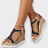 Léa | Elegant Orthopaedic Slip-On Sandal for Women with Wedge Heel