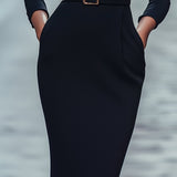 Iara - Refined Black Bodycon Dress