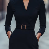 Iara - Refined Black Bodycon Dress