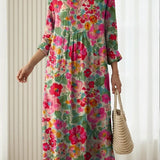 Pearl | Floral Boho Midi Dress