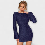 Open Back Sequin Dress