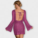 Open Back Sequin Dress